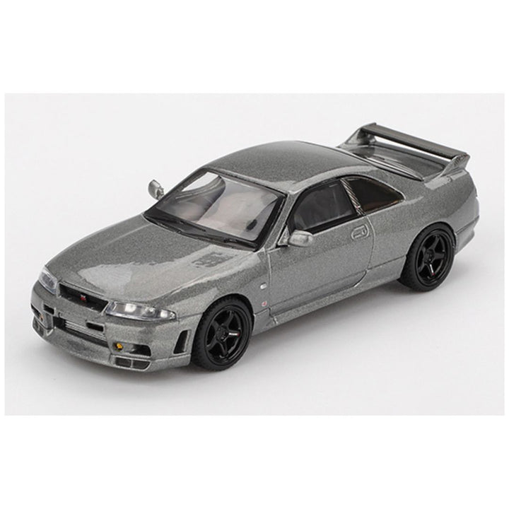 Mini GT #1128: NISSAN Skyline GT-R Dark Metal Gray (NISMO BCNR33