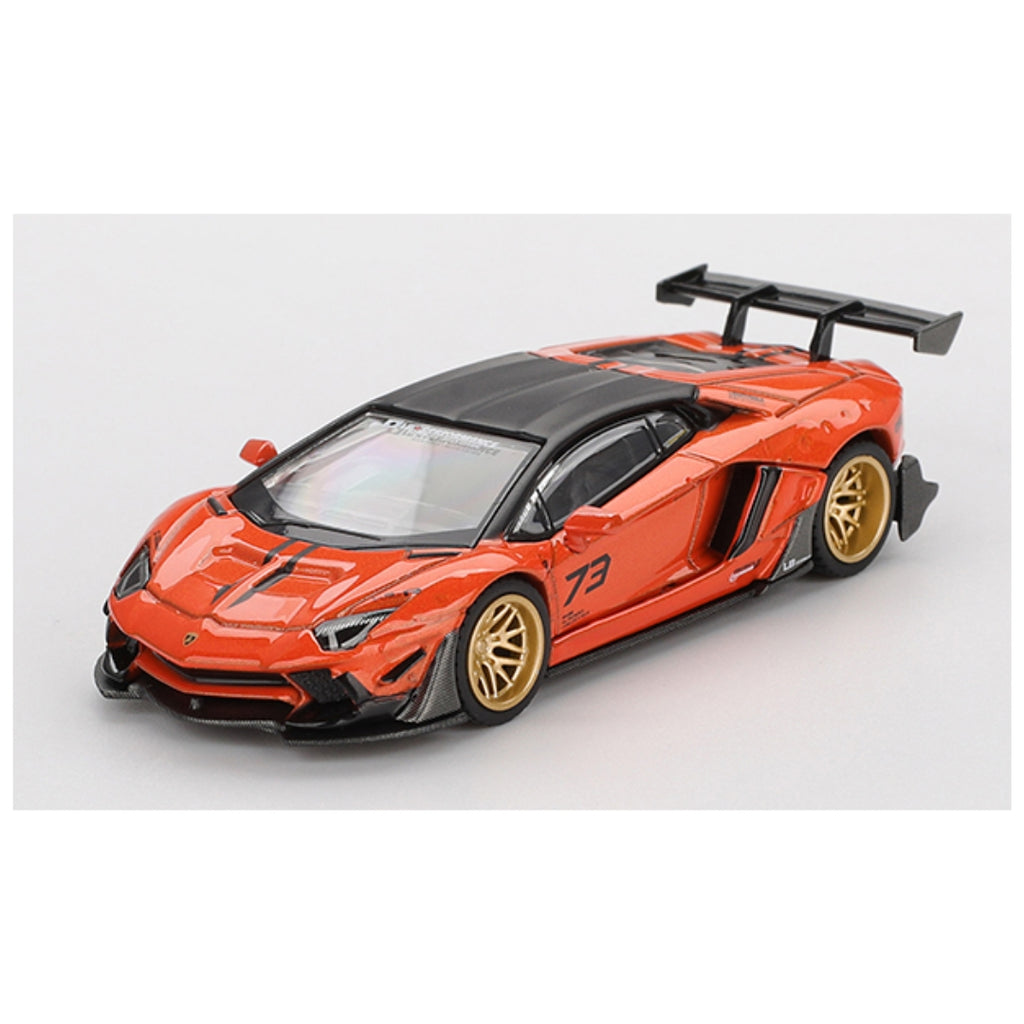 Mini GT #1133: LB★WORKS Lamborghini Aventador Limited Edition Orange MDX 2025
