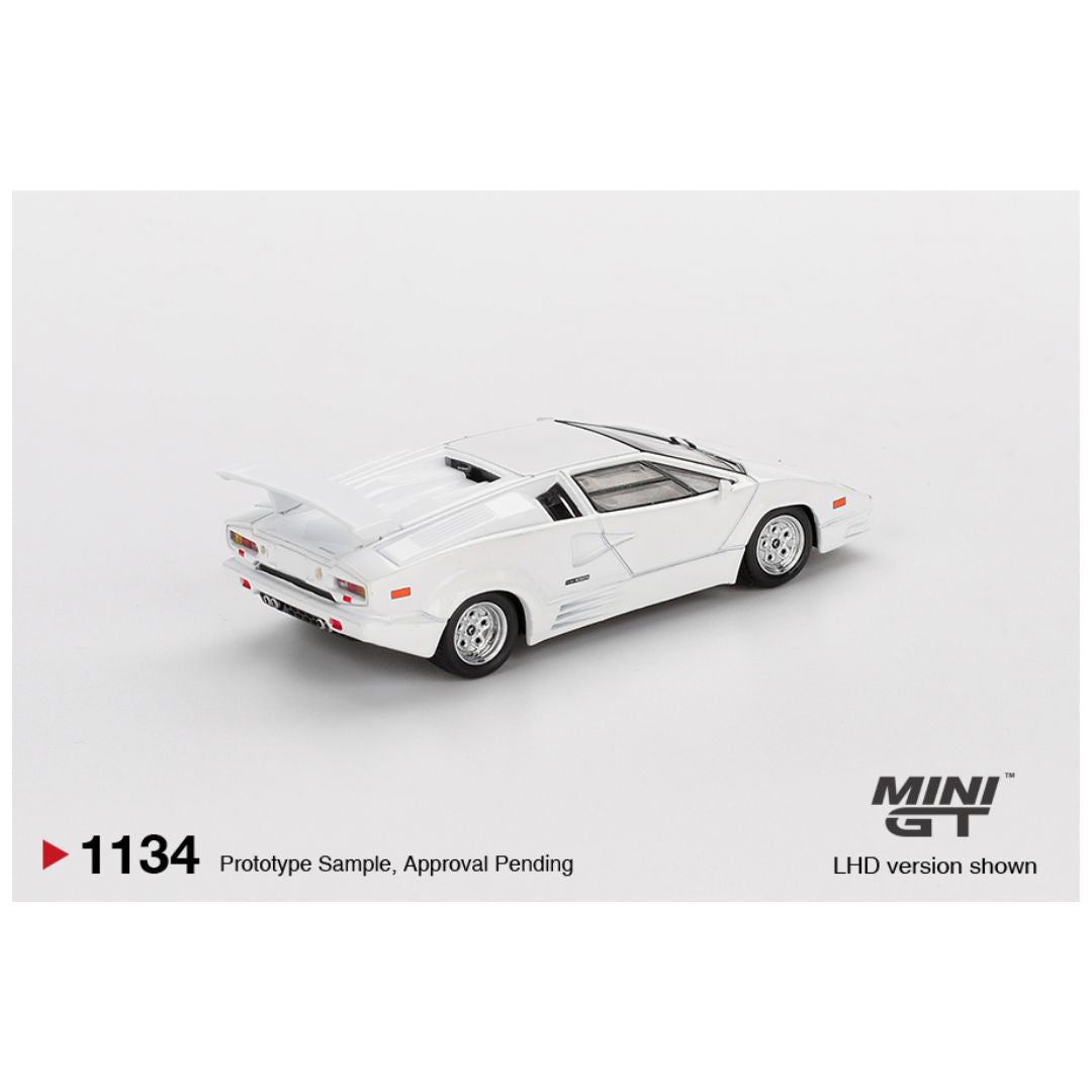 Mini GT Blister #1134: Lamborghini Countach 25th Anniversary White