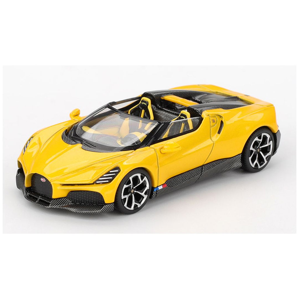 Mini GT #1137: Bugatti W16 Mistral Yellow
