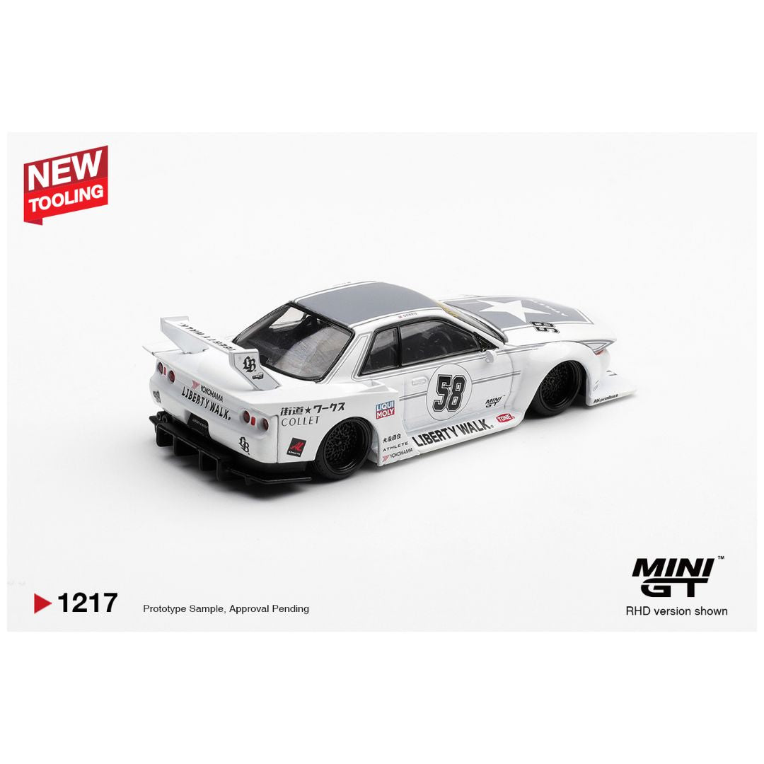 Mini GT #1217: Nissan Skyline GT-R (R32) Kaido Works TAS 2025
