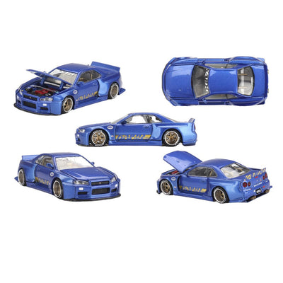 Mini GT #158: Nissan Skyline GT-R (R34) Kaido Works (V2 Aero) SHINJUKU V2 1:64
