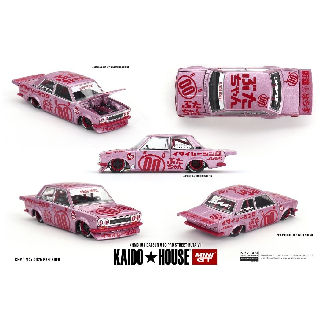 Mini GT Kaido House #161: Datsun 510 Pro Street Buta V1 – Krazy