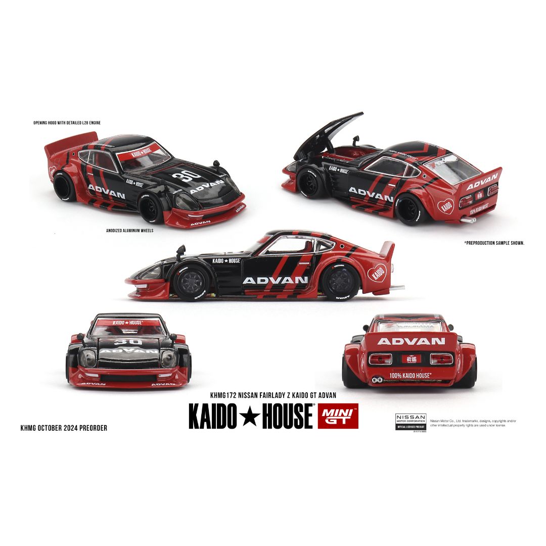 Mini GT #172: Kaido House Nissan Fairlady Z Kaido GT ADVAN – Krazy