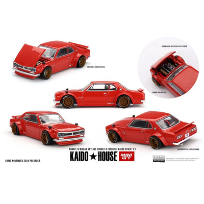 Mini GT Kaido House #175: Nissan Skyline 2000GTR KPGC10 Kaido Street V1 1:64