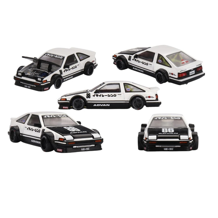 Mini GT Kaido House #180: Toyota AE86 Sprinter Trueno Kaido Street