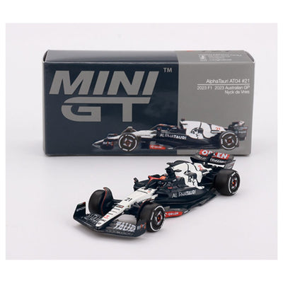 Mini GT #727: AlphaTauri AT04 #21 Nyck de Vries 2023 F1 2023 Australian GP 1:64