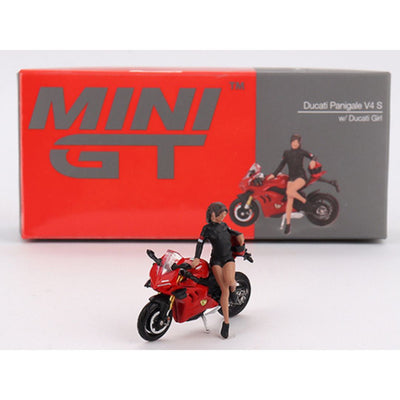 Mini GT #682 Ducati Panigale V4 S w/ Ducati Girl 1:64