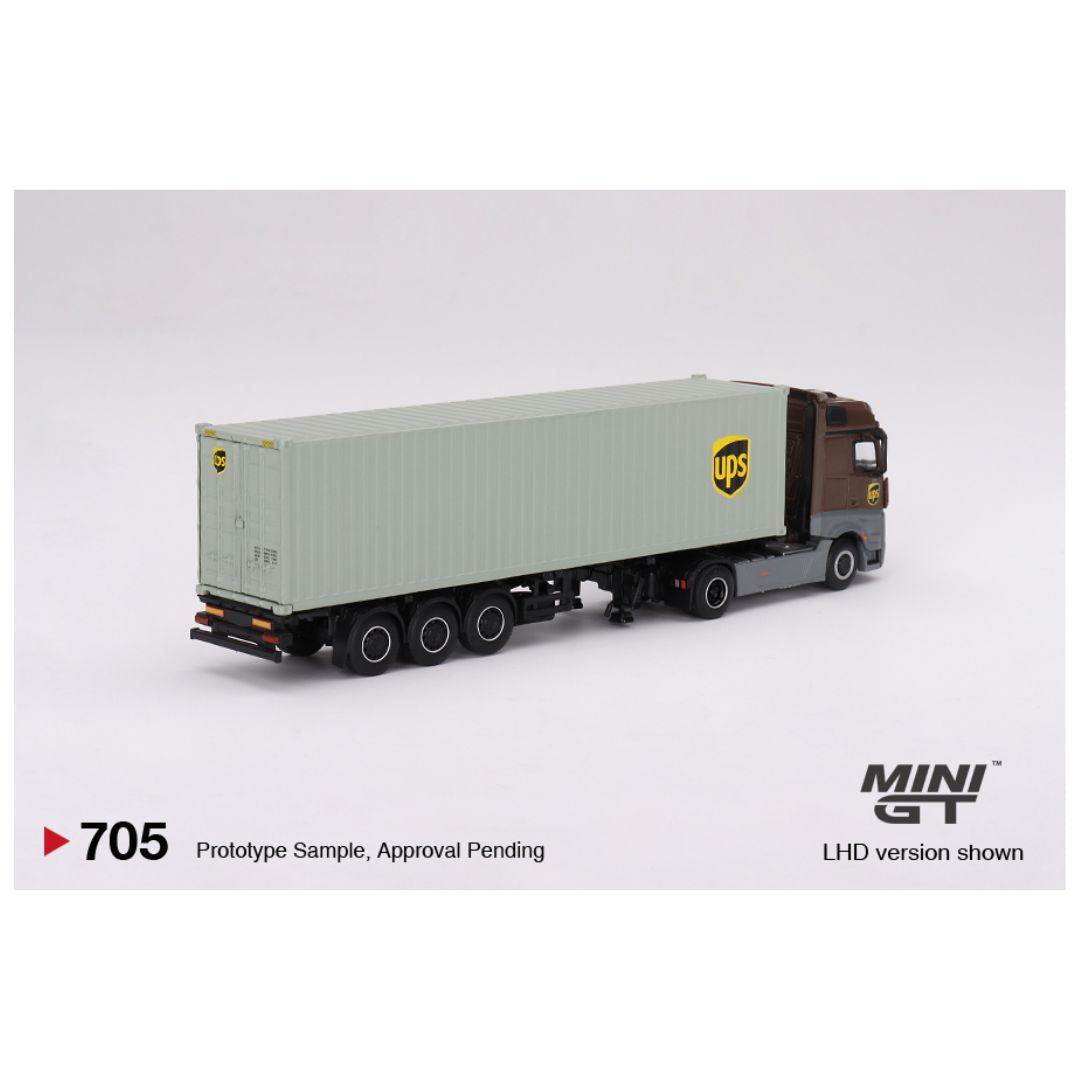 Mini GT #705: Mercedes-Benz Actros w/ 40 Ft Container 