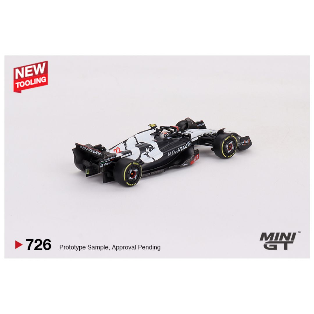 Mini GT #726: AlphaTauri AT04 #22 Yuki Tsunoda 2023 F1 2023 Australian GP 1:64