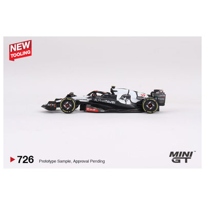 Mini GT #726: AlphaTauri AT04 #22 Yuki Tsunoda 2023 F1 2023 Australian GP 1:64