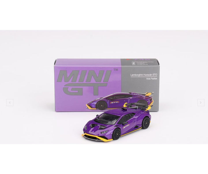 Mini GT #746: Lamborghini Huracán STO Viola Pasifae – Krazy