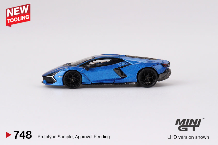 Mini GT #748: Lamborghini Revuelto Blu Eleos 1:64