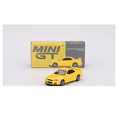 Mini GT #762: Nissan Skyline GT-R (R34) V-Spec Lightning Yellow