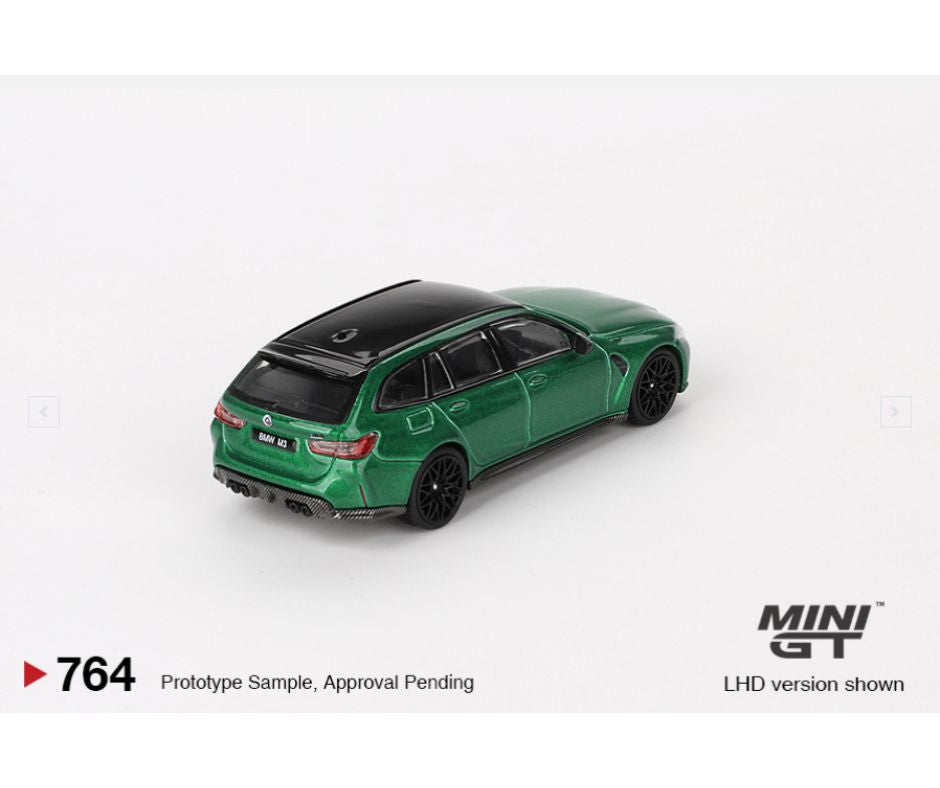 Mini GT #764: BMW M3 Competition Touring Isle of Man Green Metallic