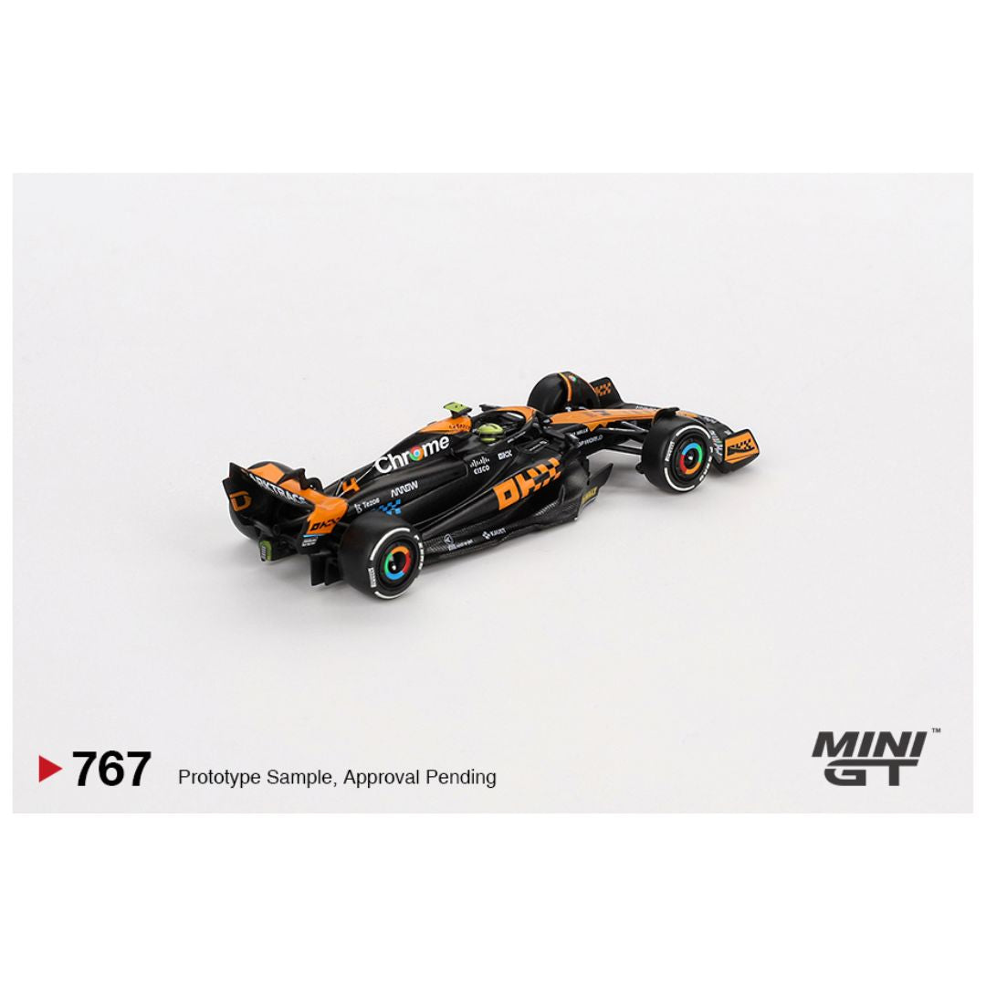 Mini GT #767: McLaren MCL60 #4 Lando Norris 2023 F1 2023 Japanese GP 2nd Place
