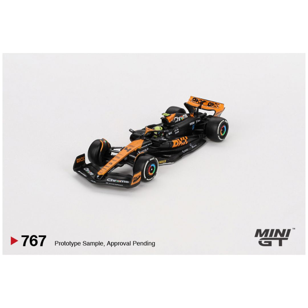 Mini GT #767: McLaren MCL60 #4 Lando Norris 2023 F1 2023 Japanese GP 2nd Place