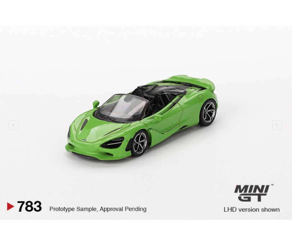 Mini GT #783: McLaren 750S Spider Mantis Green