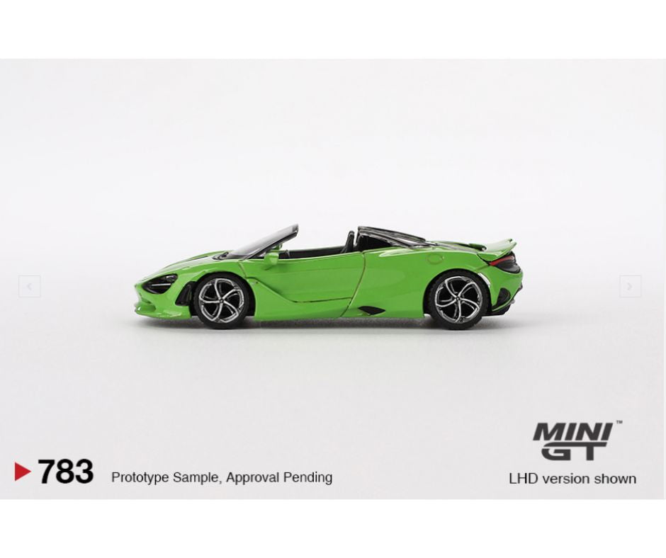 Mini GT #783: McLaren 750S Spider Mantis Green