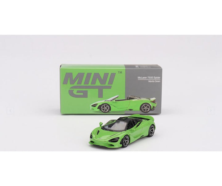 Mini GT #783: McLaren 750S Spider Mantis Green – Krazy Caterpillar