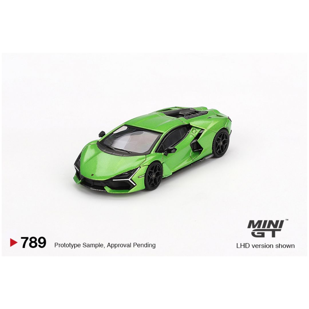 Mini GT #789: Lamborghini Revuelto Verde Selvans