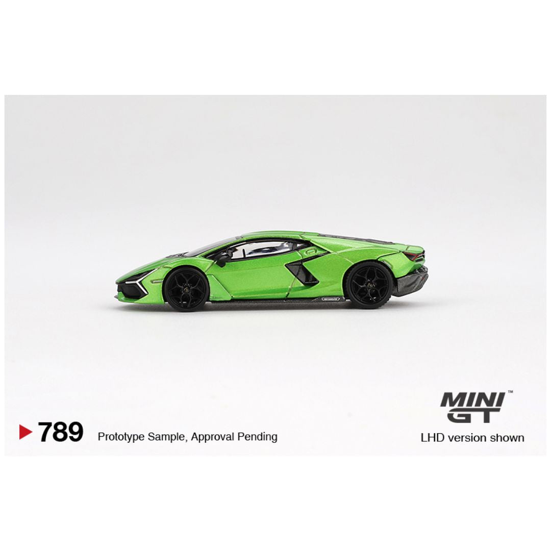 Mini GT #789 BL: Lamborghini Revuelto Verde Selvans