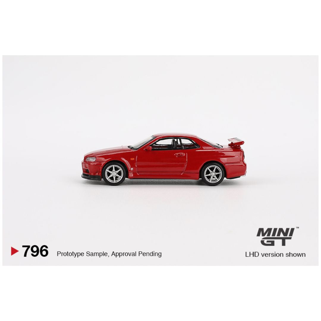 Mini GT #796: Nissan Skyline GT-R (R34) V-Spec Active Red - 1:64