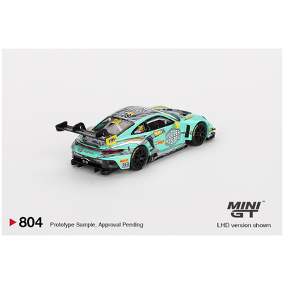 Mini GT #804: Porsche 911 GT3 R #28 HubAuto Racing 2023 FIA GT World Cup 70th Macau Grand Prix 1:64