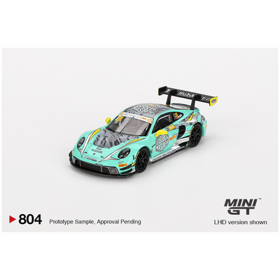 Mini GT #804: Porsche 911 GT3 R #28 HubAuto Racing 2023 FIA GT World Cup 70th Macau Grand Prix 1:64