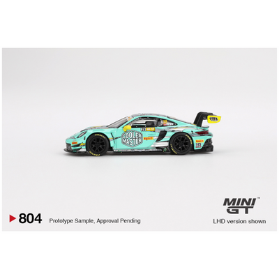Mini GT #804: Porsche 911 GT3 R #28 HubAuto Racing 2023 FIA GT World Cup 70th Macau Grand Prix 1:64