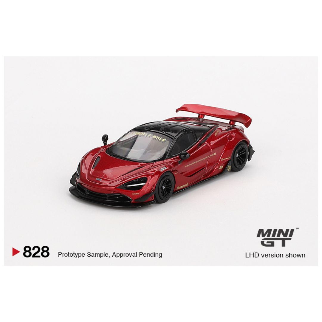 Mini GT #828: McLaren 720S LB★Works Gem Red