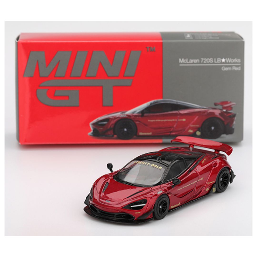 Mini GT #828: McLaren 720S LB★Works Gem Red