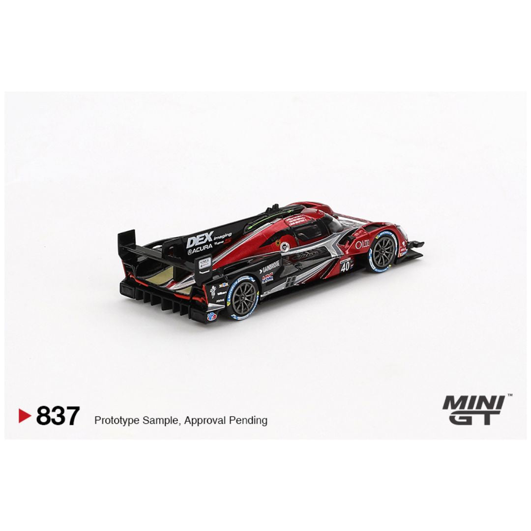 Mini GT #837: Acura ARX-06 GTP #40 Wayne Taylor Racing with Andretti 2024 IMSA Sebring 12Hrs Winner 1:64