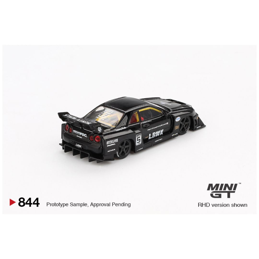 Mini GT #844: Nissan LB-ER34 Super Silhouette SKYLINE Black 1:64