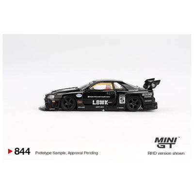 Mini GT #844: Nissan LB-ER34 Super Silhouette SKYLINE Black 1:64