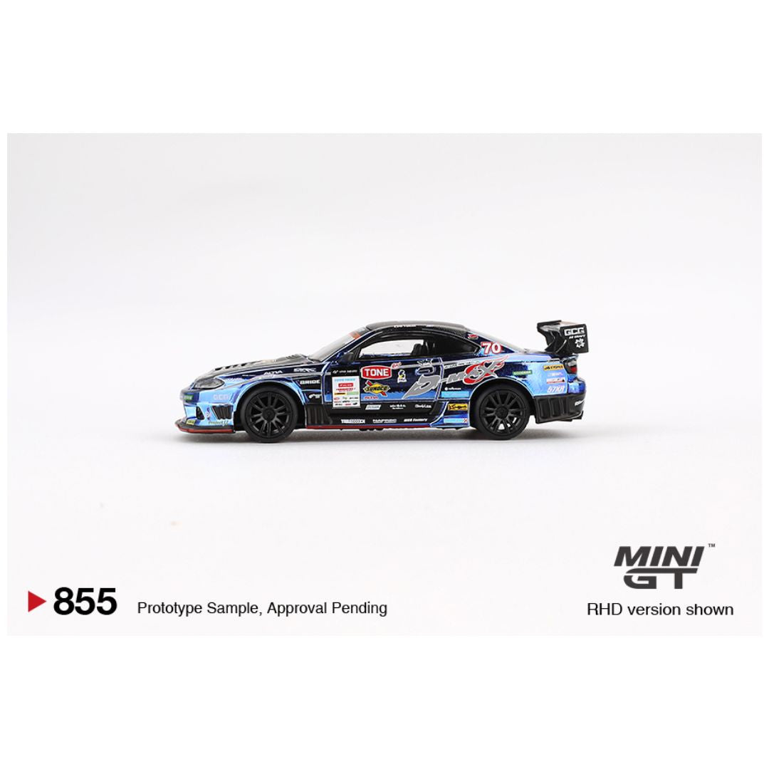Mini GT #855 BL: Nissan Silvia (S15) D-MAX #70 D-MAX Racing 2023 D1 Grand Prix