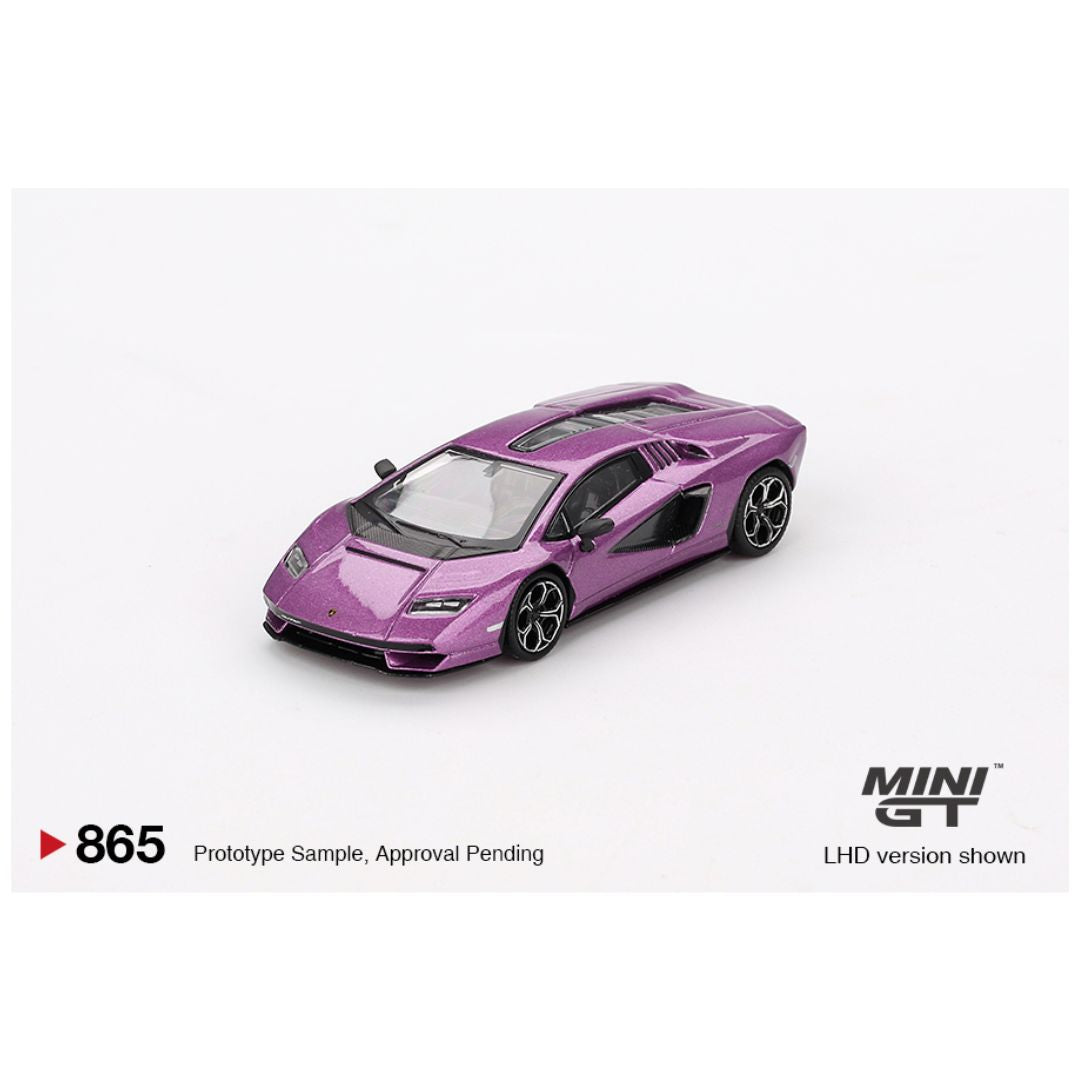 Mini GT #865: Lamborghini Countach LPI 800-4 Viola 30th 1:64
