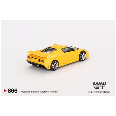 Mini GT #866: Bugatti EB110 Super Sport Giallo Bugatti 1:64