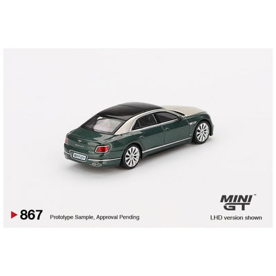 Mini GT #867: Bentley Flying Spur White Sand Verdant 1:64