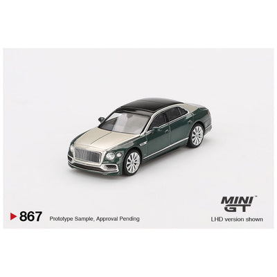 Mini GT #867: Bentley Flying Spur White Sand Verdant 1:64