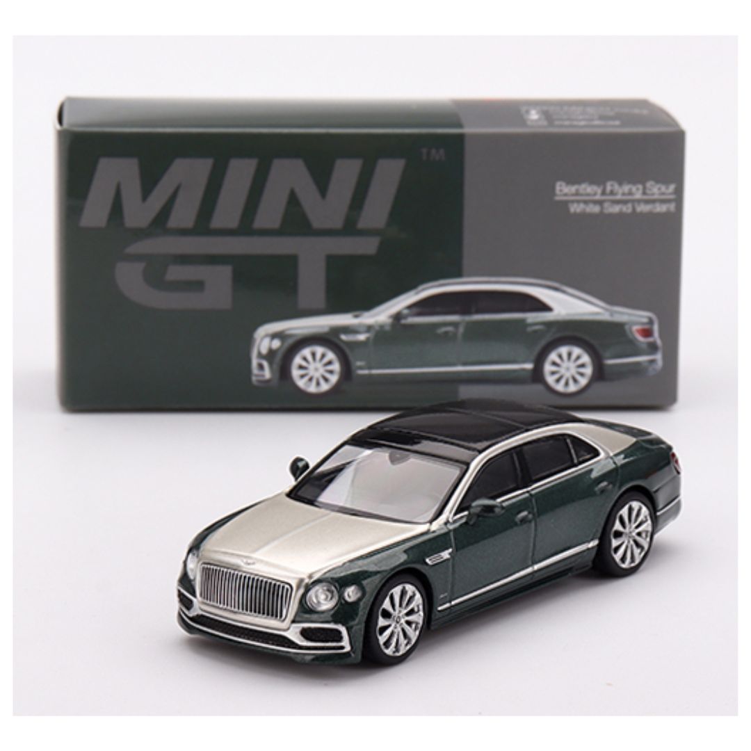 Mini GT #867: Bentley Flying Spur White Sand Verdant 1:64