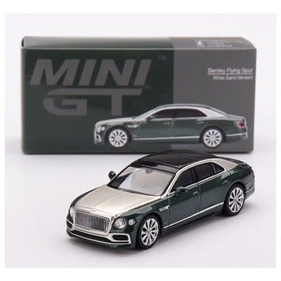 Mini GT #867: Bentley Flying Spur White Sand Verdant 1:64