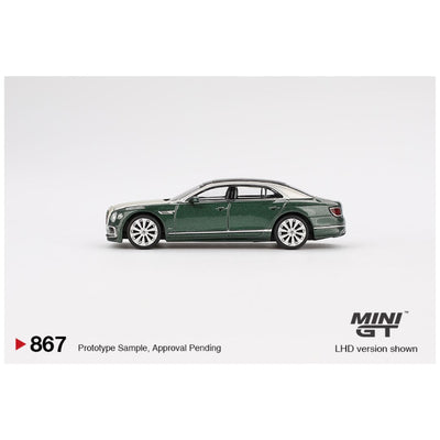 Mini GT #867: Bentley Flying Spur White Sand Verdant 1:64