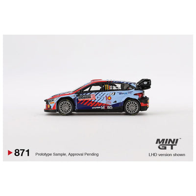 Mini GT #871: Hyundai i20 N Rally1 Hybrid #11 2024 Rallye Monte-Carlo Winner 1:64