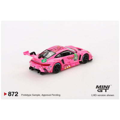 Mini GT #872: Porsche 911 GT3 R #80 AO Racing 2023 IMSA VIRginia Roxy 1:64