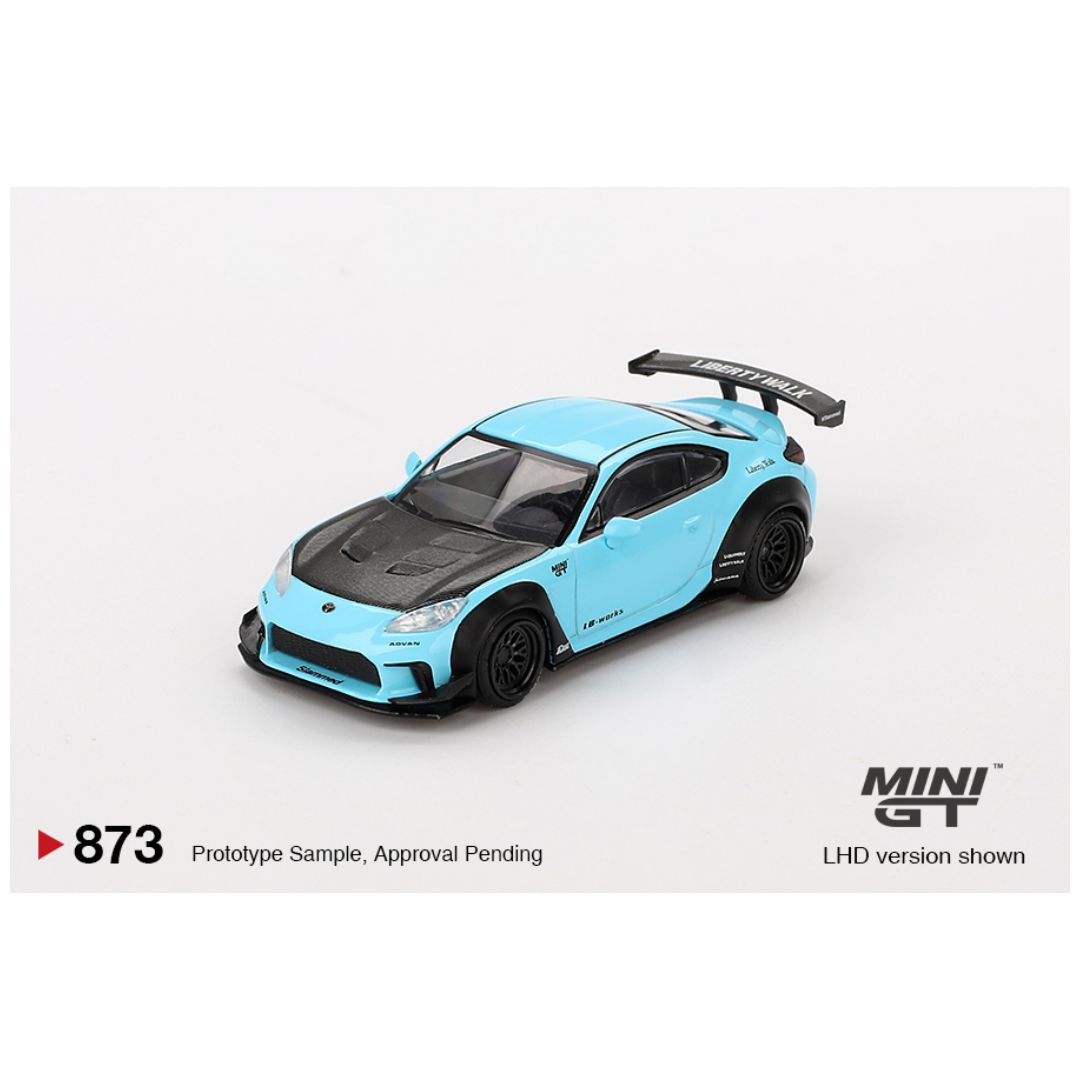 Mini GT #873: Toyota GR86 LB★Nation Baby Blue 1:64