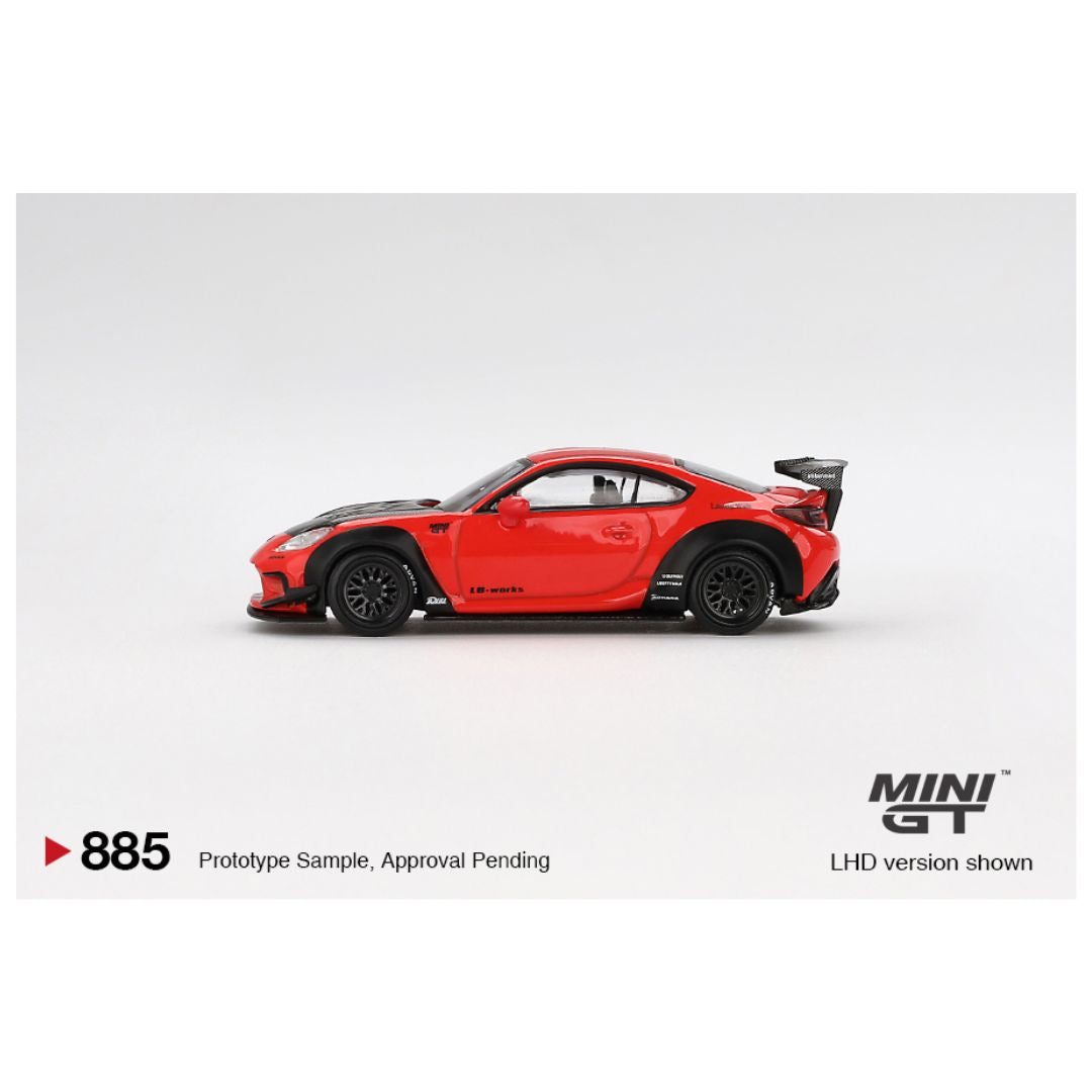 Mini GT #885: Toyota GR86 LB☆Nation Red 1:64 – Krazy Caterpillar