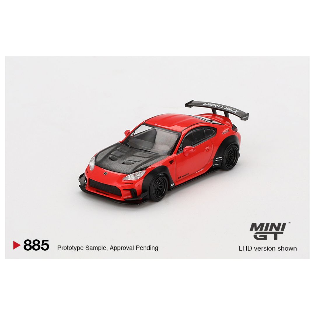 Mini GT #885: Toyota GR86 LB☆Nation Red 1:64 – Krazy Caterpillar