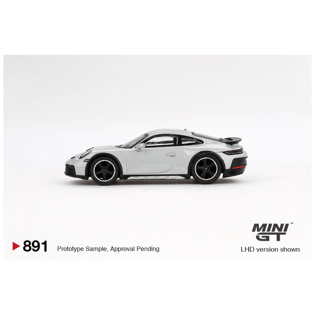 Mini GT #891: Porsche 911 Dakar Ice Gray Metallic 1:64