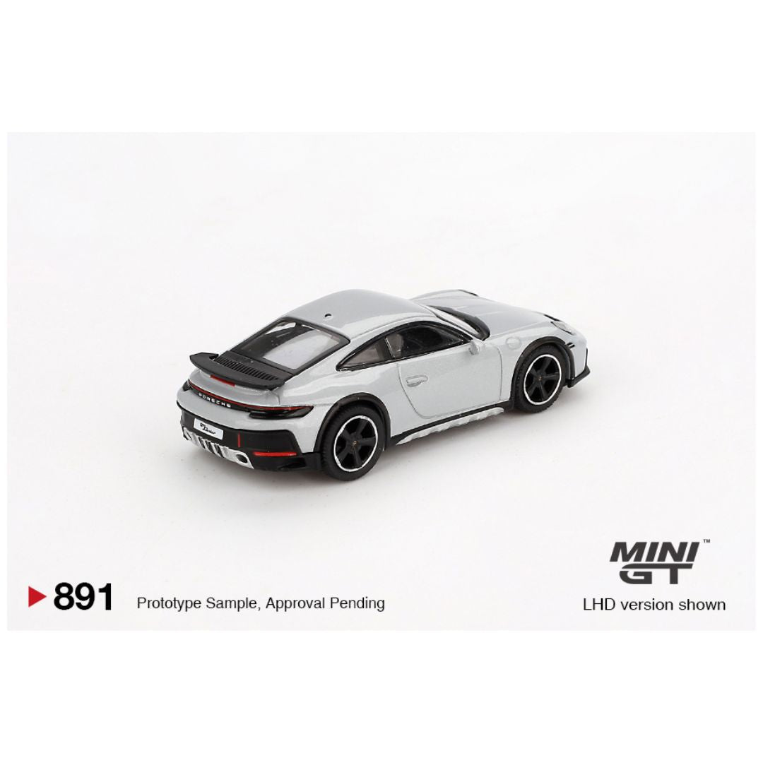 ミニカー MINI GT Porsche 911 GT3 GT Silver Mini GT #891: Porsche 911 Dakar Ice Gray Metallic 1:64 – Krazy